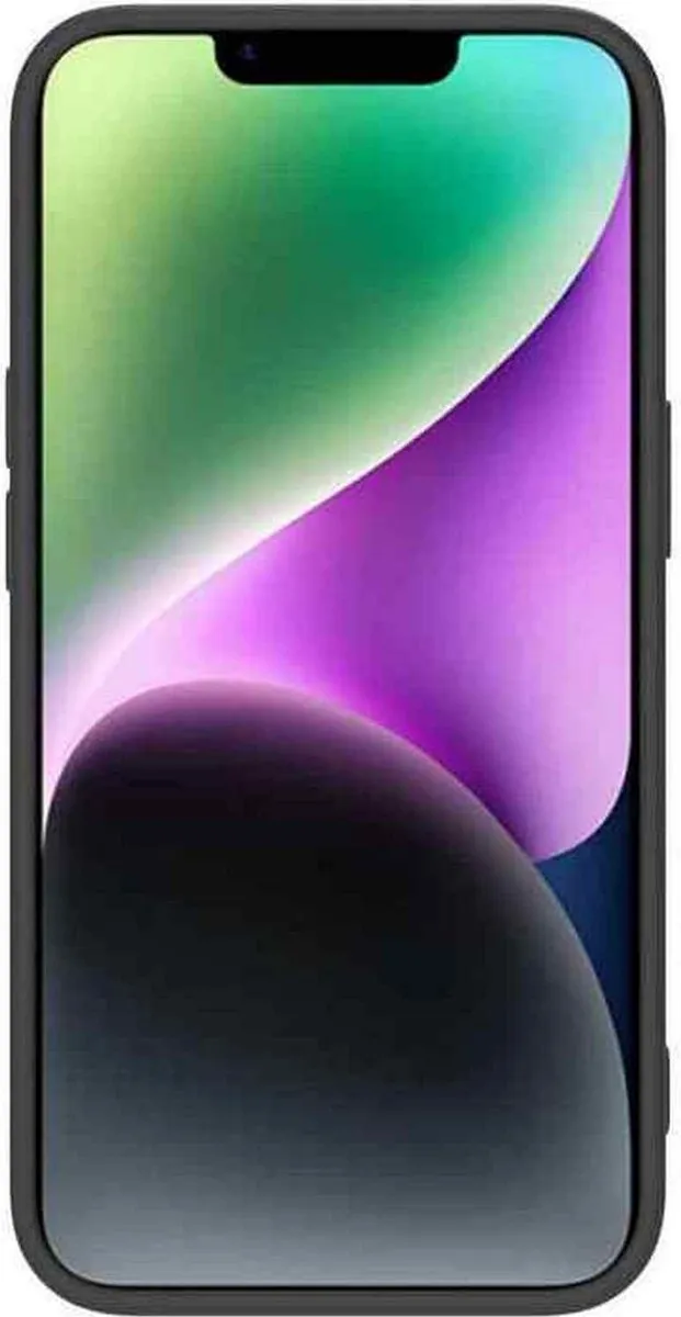 Nillkin CamShield Silicone Hoes iPhone 14 - Zwart - afbeelding 2 van 3
