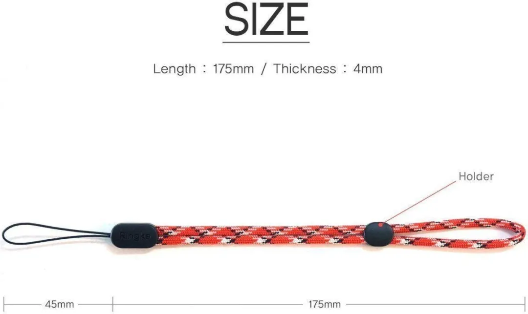 Ringke Lanyard Vingerband - Zwart