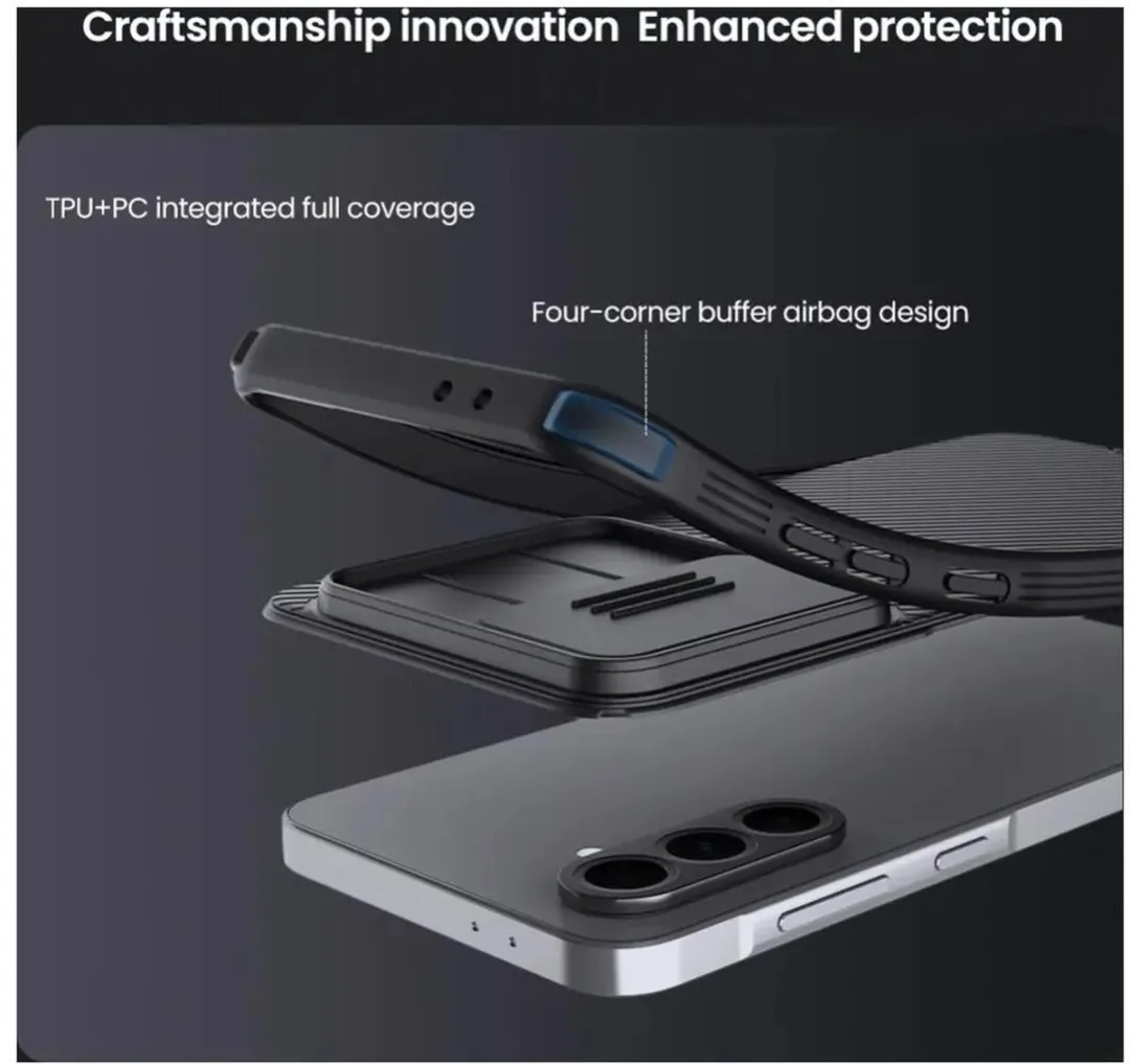 Nillkin CamShield Pro Hoesje Samsung Galaxy A56 - Zwart - afbeelding 6 van 6