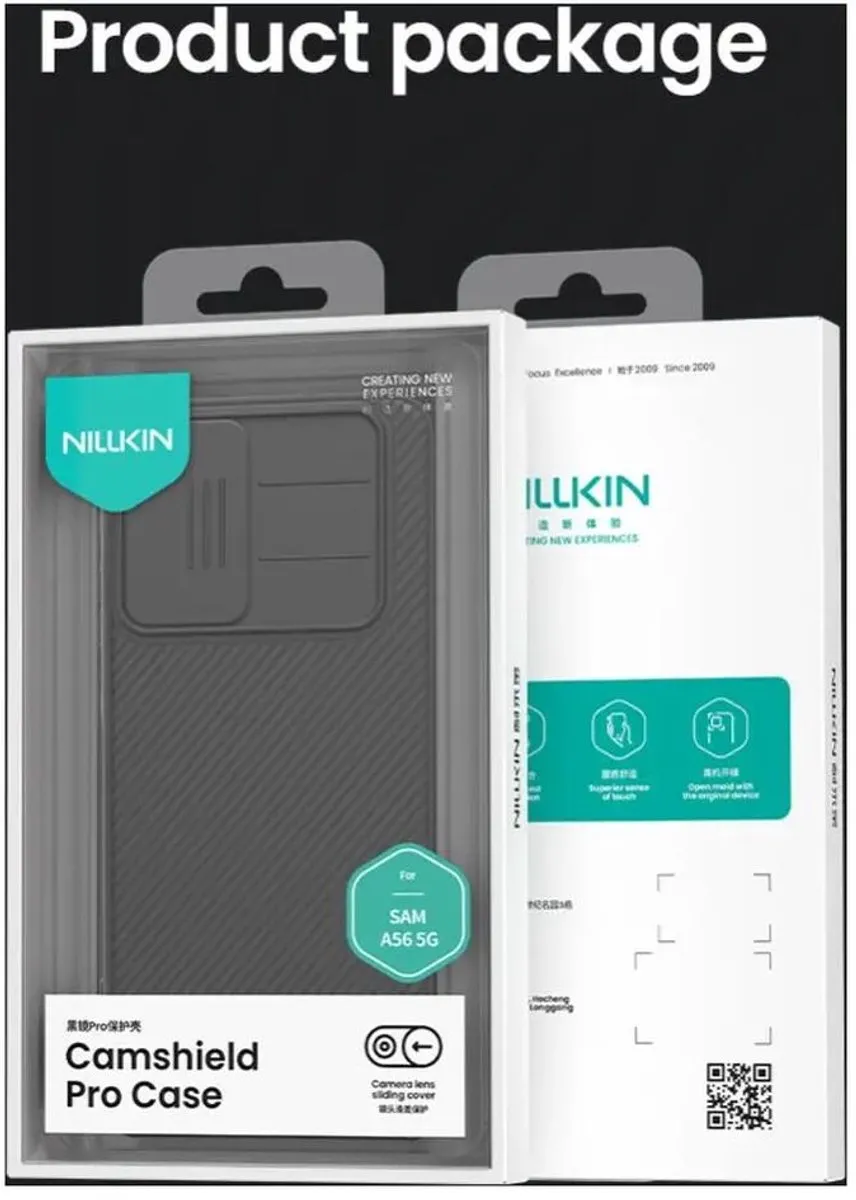 Nillkin CamShield Pro Hoesje Samsung Galaxy A56 - Zwart