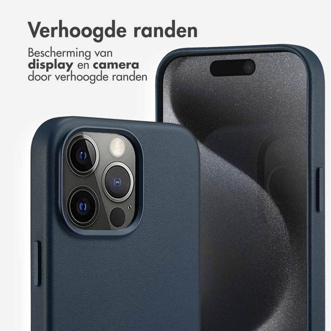 Accezz Hoesje iPhone 15 Pro Max Nightfall Blue - MagSafe - 2 Pasjes