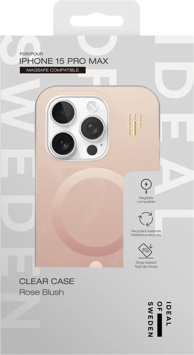 iDeal of Sweden Clear Case iPhone 15 Pro Max - MagSafe - Roze