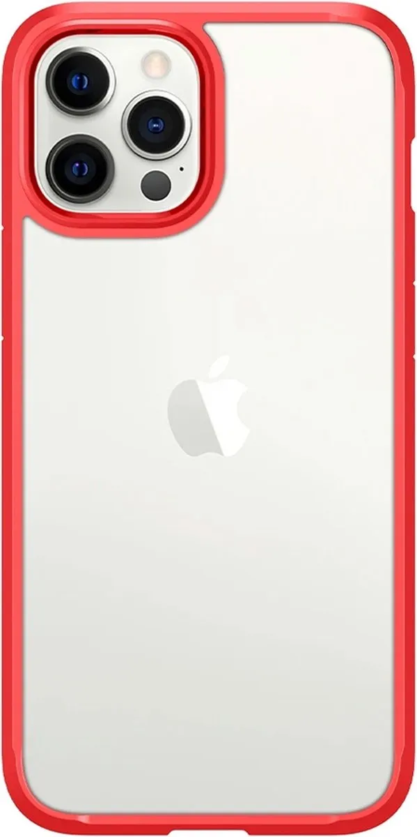 Spigen Ultra Hybrid ACS01620 iPhone 12 Pro Max Hoesje - Rood