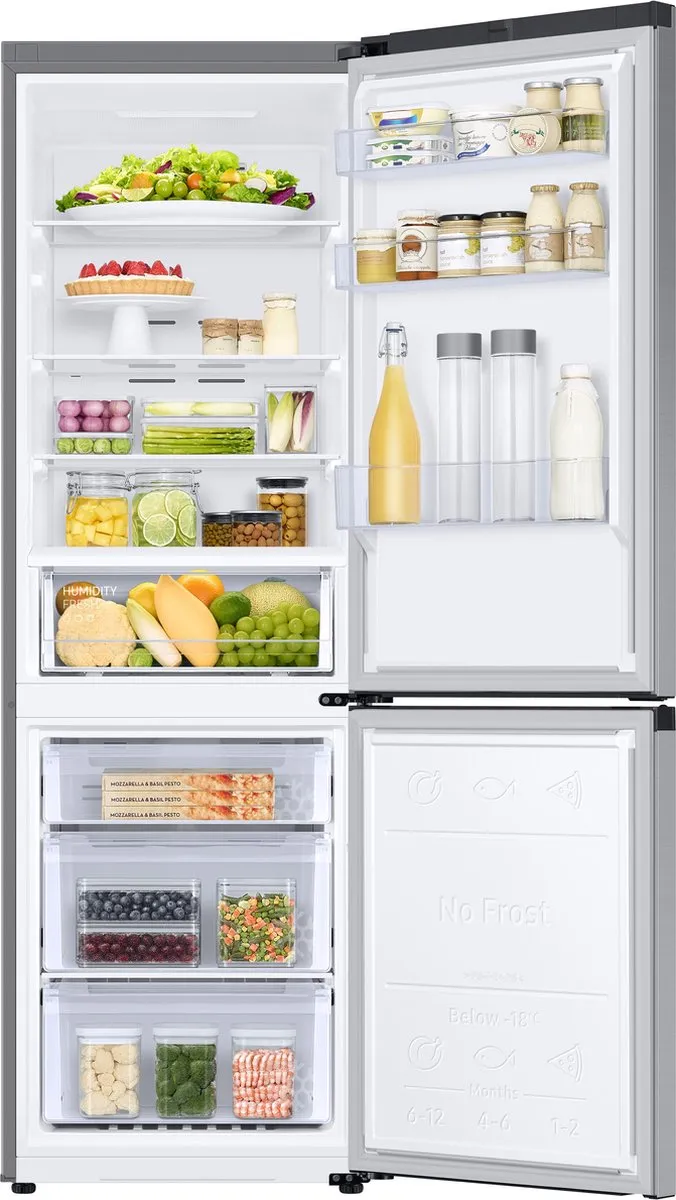 Samsung RB34C600CSA Koelvriescombinatie - 344L - Zilver