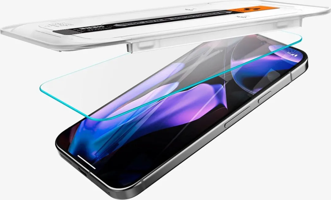 Spigen Screen Protector Geschikt voor Google Pixel 9 Pro XL - EZ Fit GLAS.tR - 9H Tempered Glass - Case Friendly - Gemakkelijke Installatie - 2-Pack