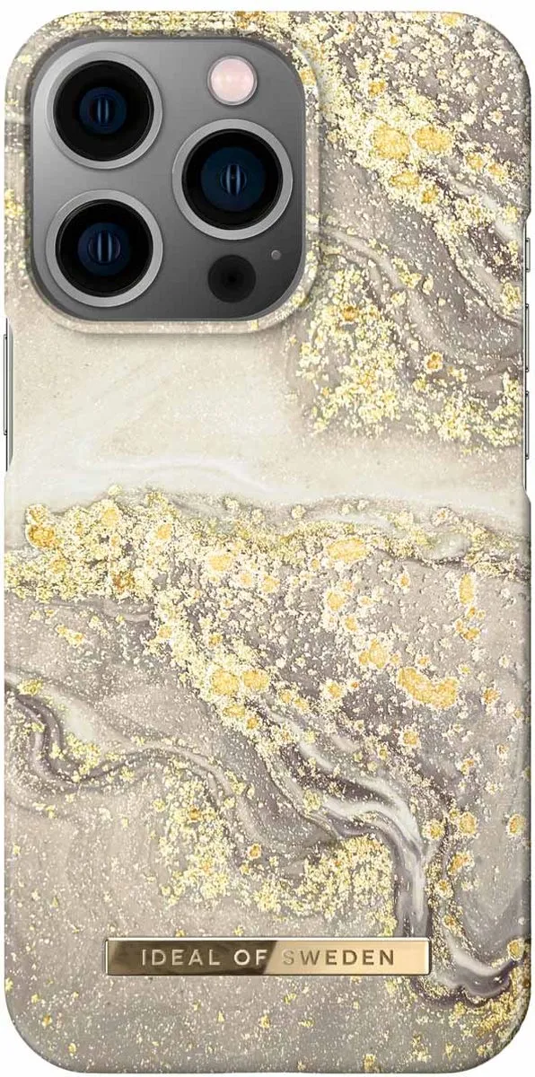 iDeal of Sweden iPhone 14 Pro Backcover Sparkle Greige Marble