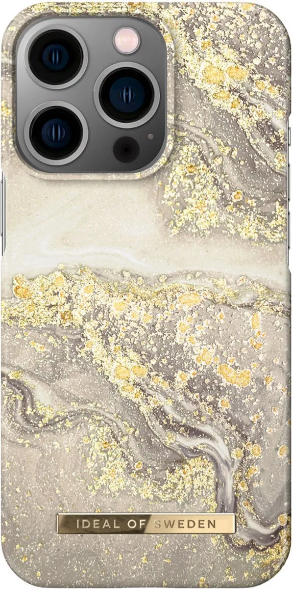 iDeal of Sweden iPhone 14 Pro Backcover Sparkle Greige Marble - afbeelding 6 van 6