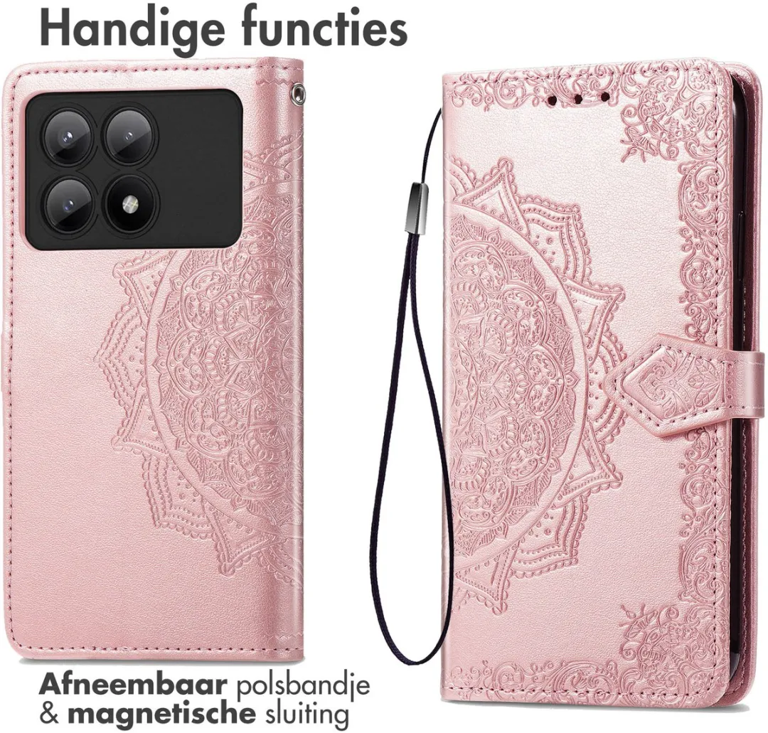 Imoshion Hoesje Xiaomi Poco X6 Pro - 3 Pasjes - Rosé Goud
