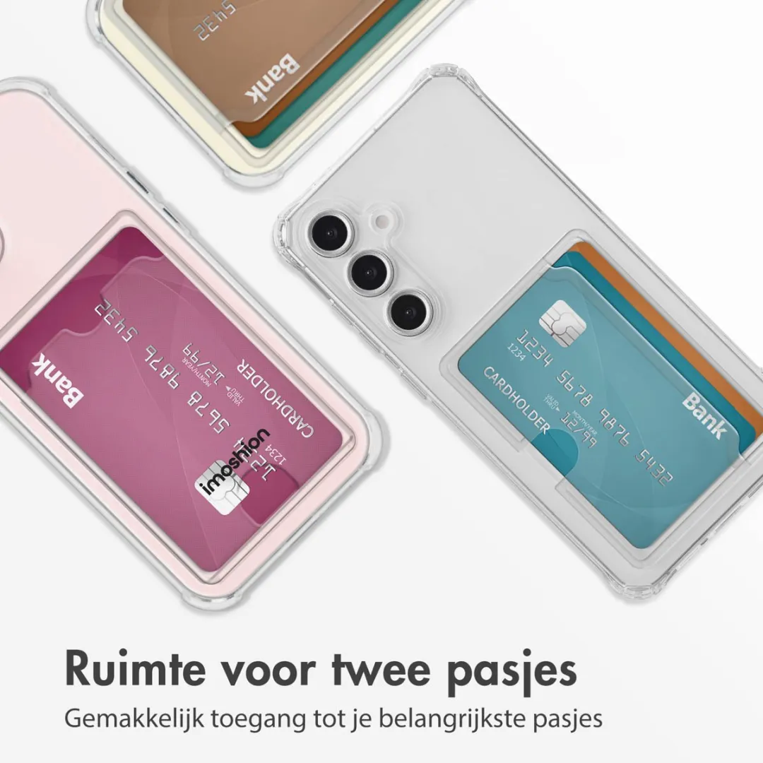 Imoshion Hoesje Samsung Galaxy S24 FE - Transparant - 2 Pasjes