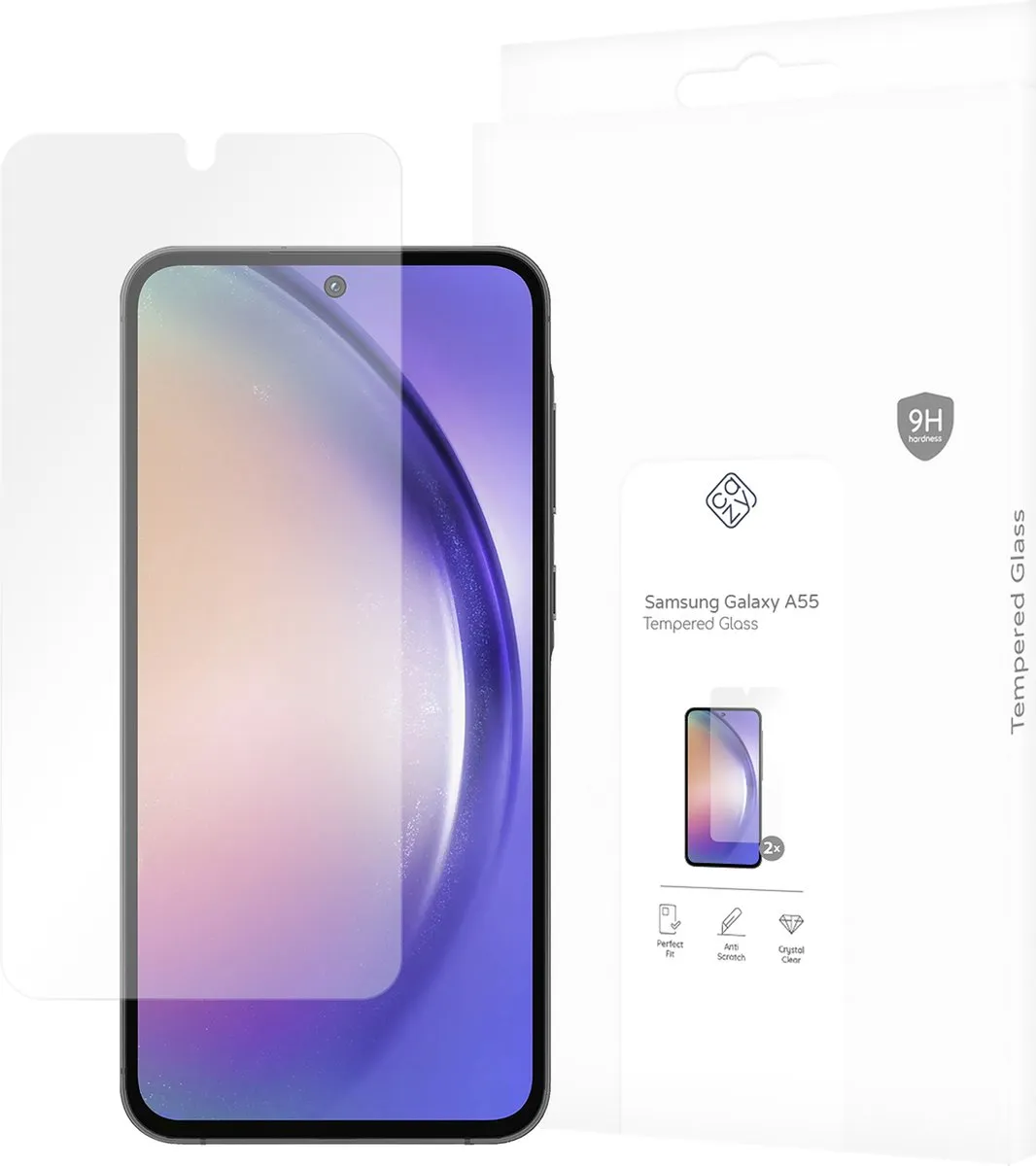 Just in Case Cazy Screenprotector Samsung Galaxy A55 - 2 Stuks