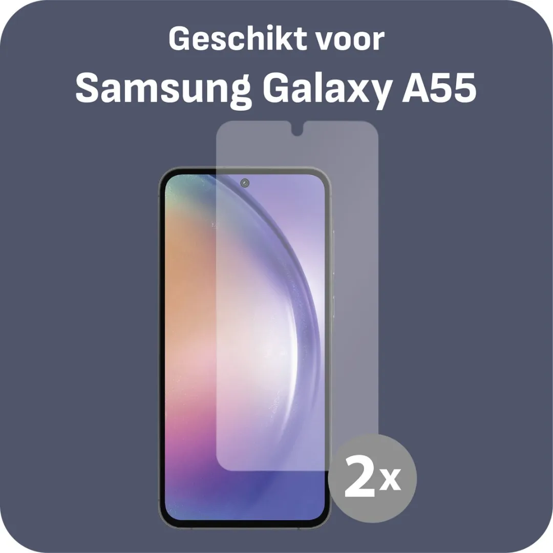 Just in Case Cazy Screenprotector Samsung Galaxy A55 - 2 Stuks