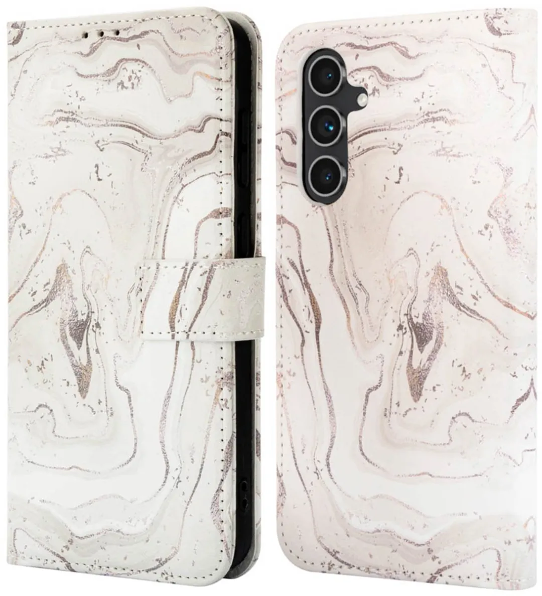 Imoshion Hoesje Samsung Galaxy A54 - Sandy Marble - 3 Pasjes