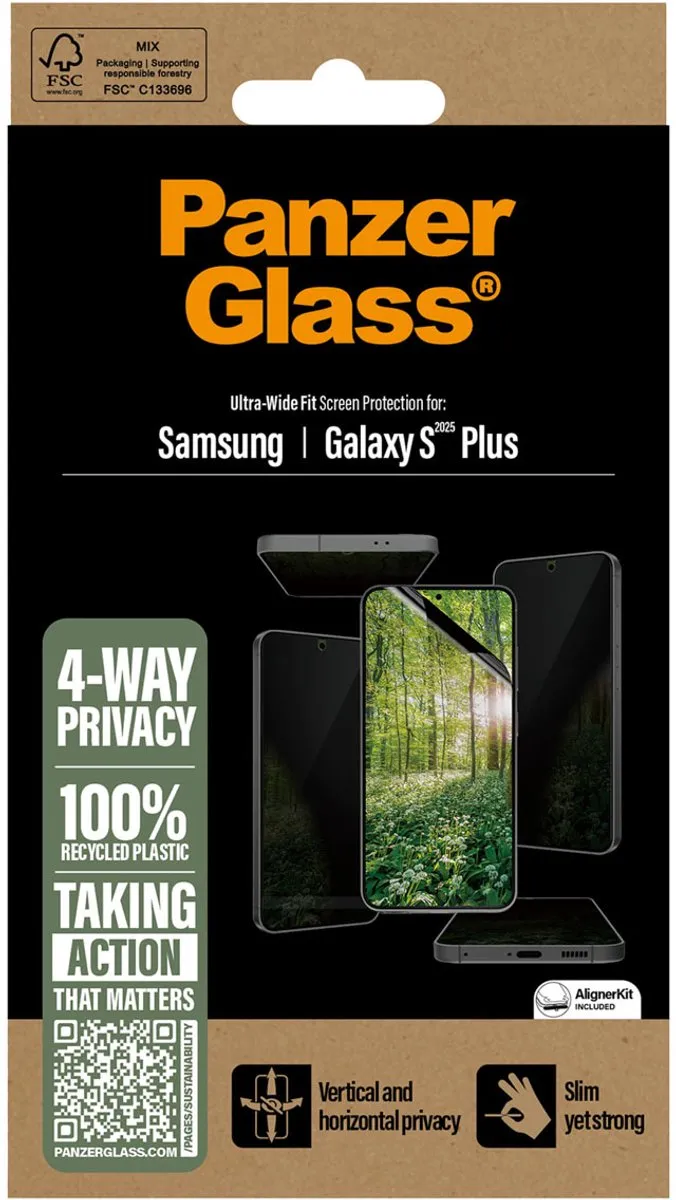 PanzerGlass Matrix Recycled Screenprotector S25 Plus - afbeelding 6 van 6