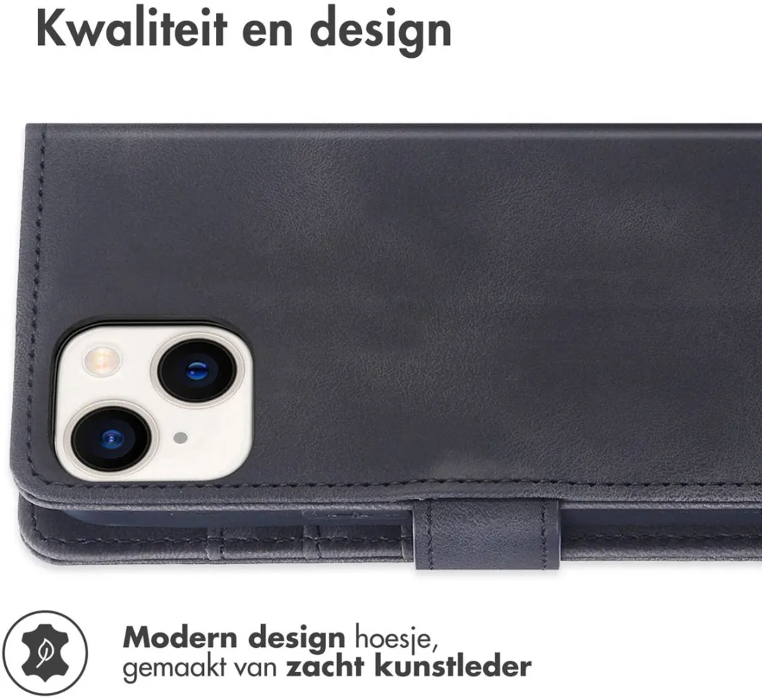 Imoshion iPhone 15 Bookcase Hoesje - 3 Pasjes - Zwart - afbeelding 6 van 6