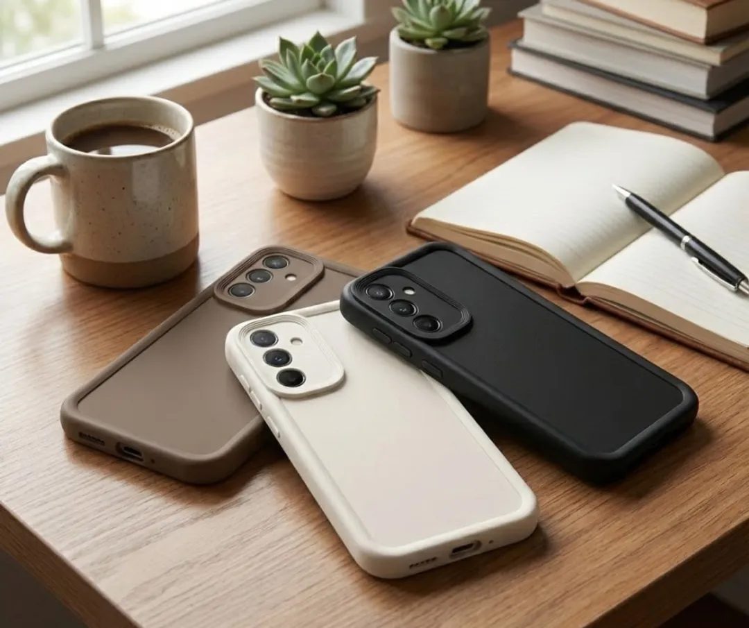 NUVEX Telefoonhoesje Galaxy S25 Plus - 3 Stuks Zwart/Beige/Taupe