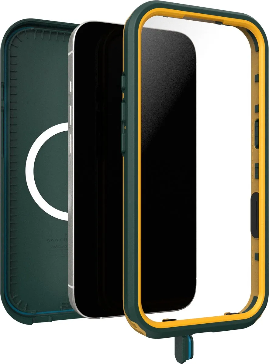OtterBox Fre MagSafe iPhone 17 Hoes - Groen - Waterdicht - afbeelding 6 van 6