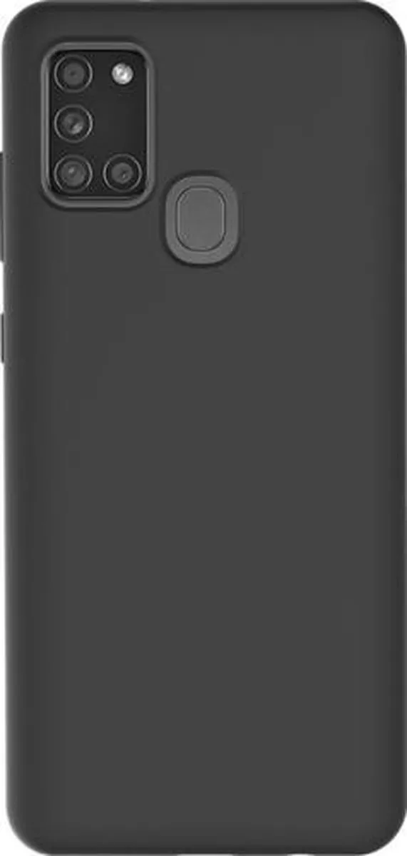 Azuri Siliconen Hoesje Samsung Galaxy A21s - Zwart
