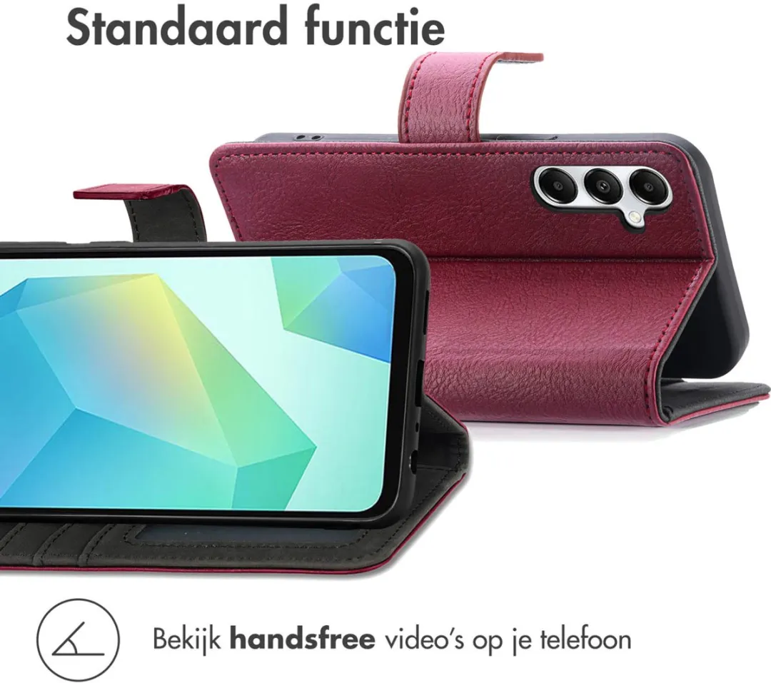 imosHion Hoesje Samsung Galaxy A56 - 3 Pasjes - Bordeaux