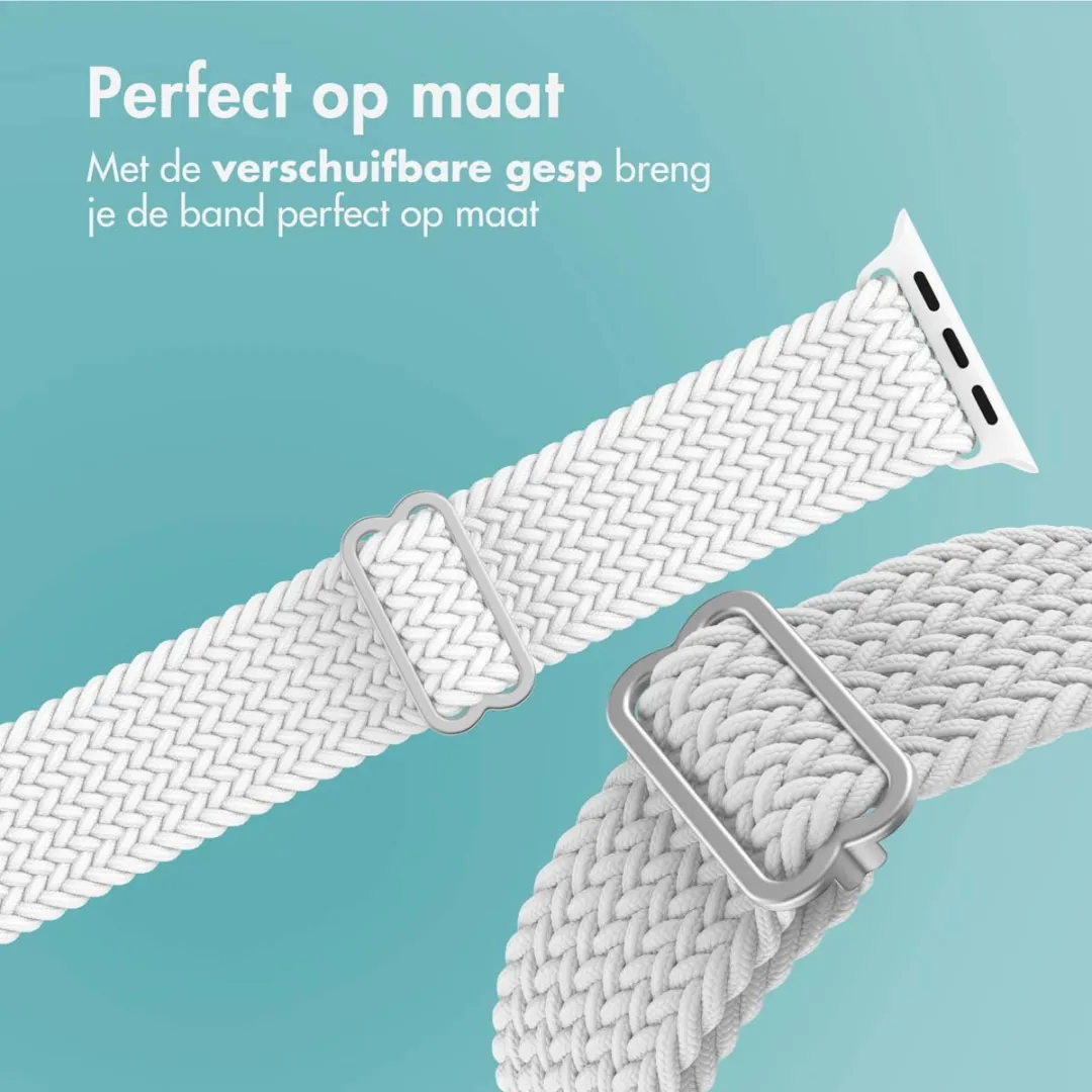 Imoshion Nylon Bandje Apple Watch 44-49mm - Wit