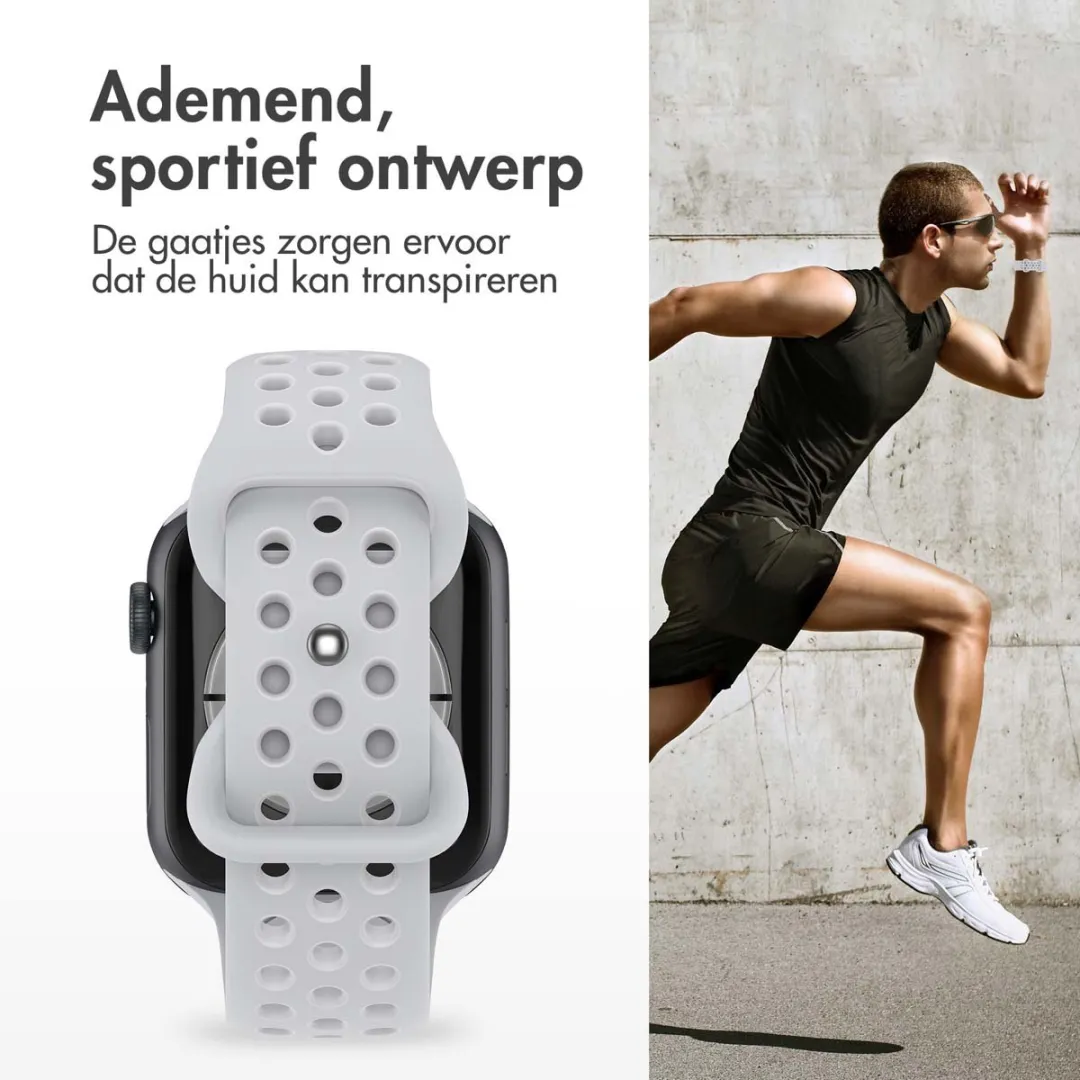 Imoshion Siliconen Sportband Apple Watch 44-49mm - Grijs