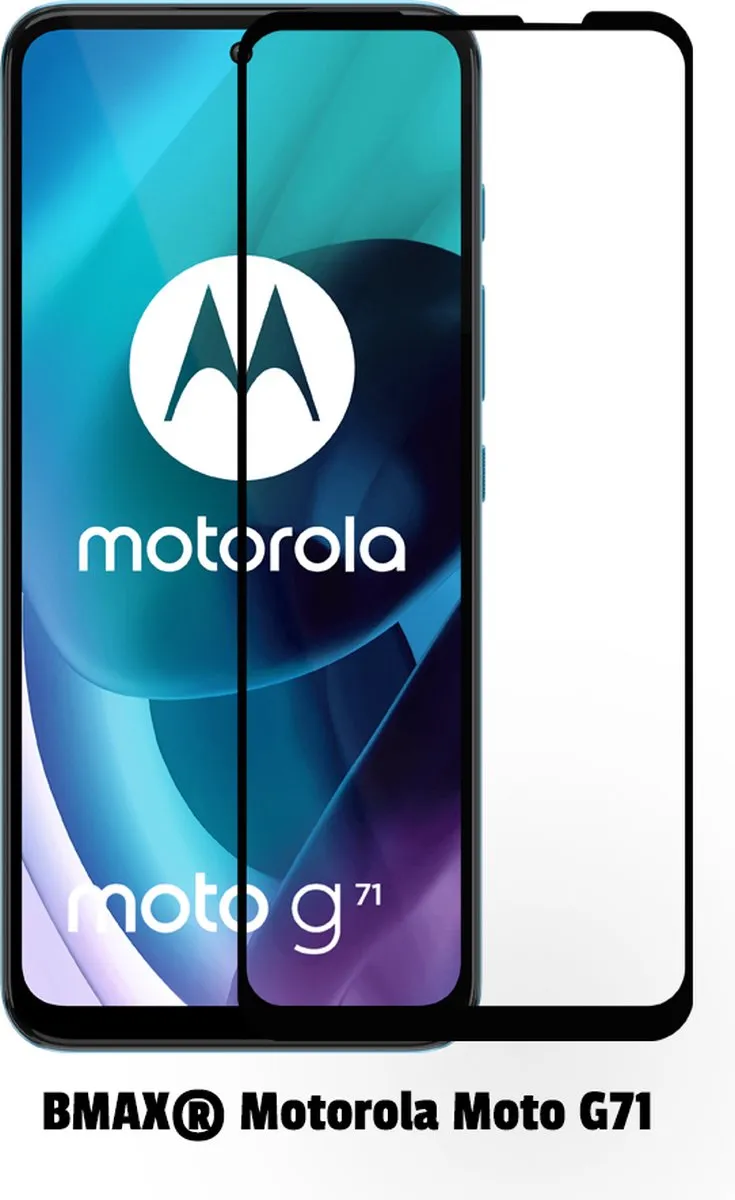 BMAX Moto G71 5G Full Cover Schermbeschermer - 2 Stuks - Zwart
