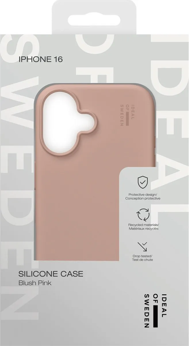 iDeal of Sweden iPhone 16 Silicone Hoes - Blush Pink - IDSIC-I2461-408