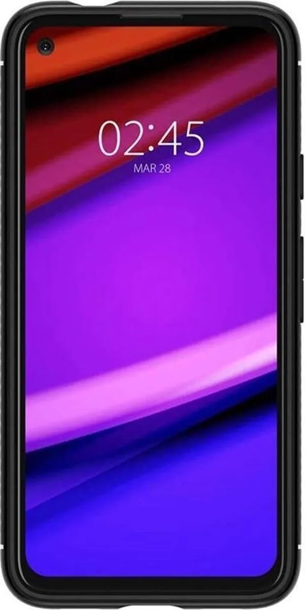 Spigen Google Pixel 4a Rugged Armor Hoesje - Zwart