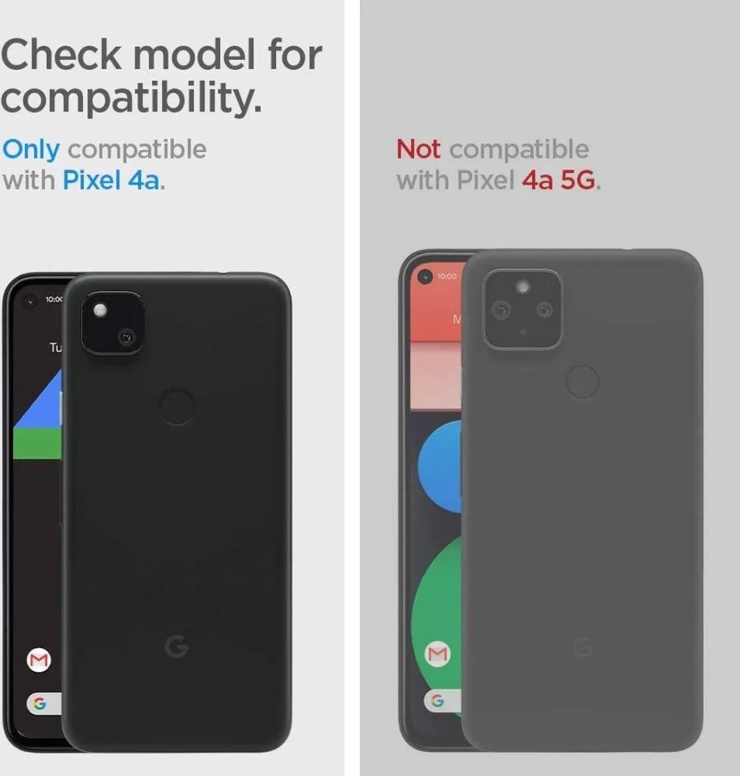 Spigen Google Pixel 4a Rugged Armor Hoesje - Zwart