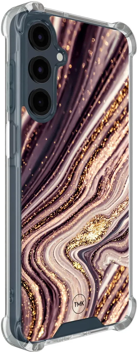Casevibes Galaxy A17 Shockproof Hoesje - S/A17/S/026 - Roze/Goud