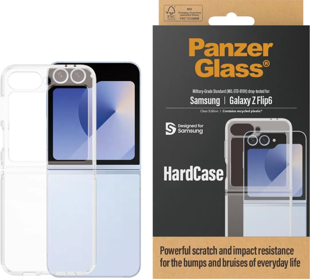 PanzerGlass HardCase Hoesje 5715685002137 - Samsung Galaxy Z Flip 6 - Transparant