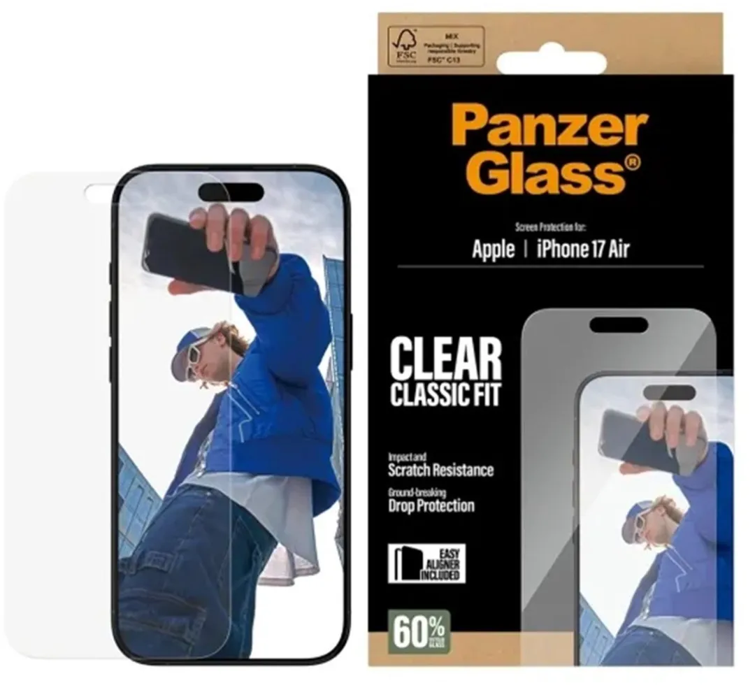 PanzerGlass Classic Fit iPhone Air Screenprotector - PG48789