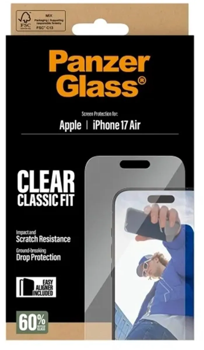 PanzerGlass Classic Fit iPhone Air Screenprotector - PG48789