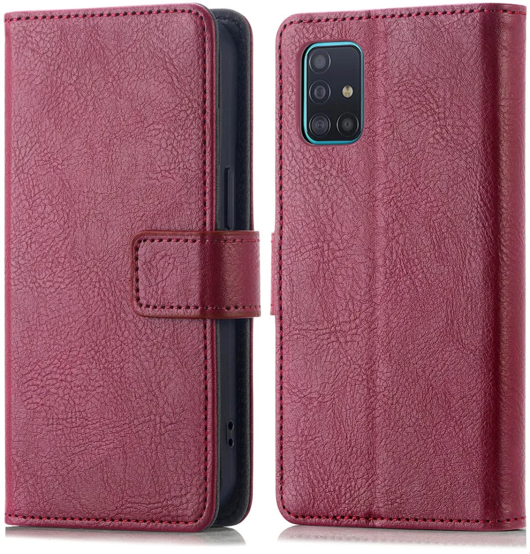 Imoshion Hoesje Samsung Galaxy A51 - 3 Pasjes - Bordeaux