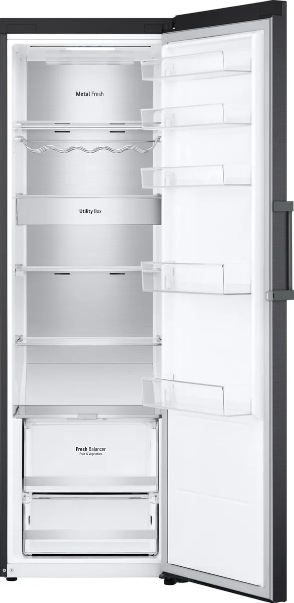 LG GLM71MCCSF Vrijstaande Koelkast 386L - 5 Plateaus - Zwart