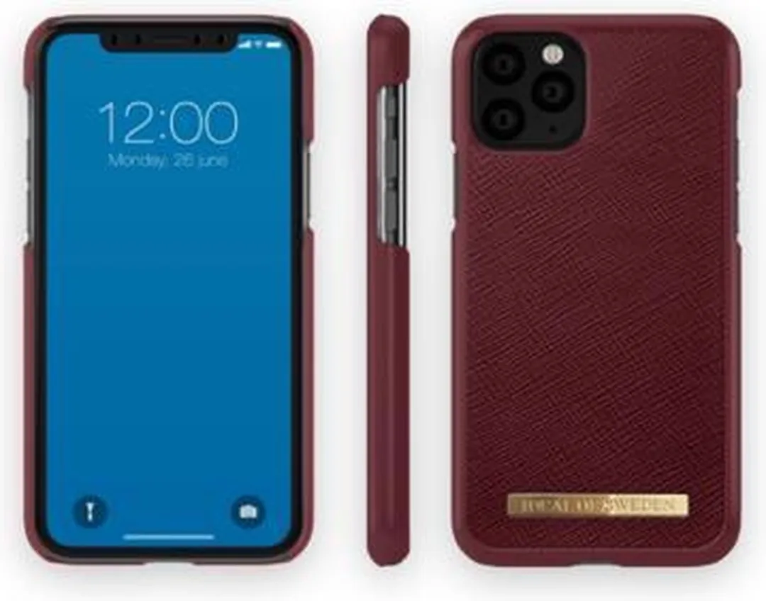 iDeal of Sweden iPhone 11 Pro Hoesje Saffiano - Rood - afbeelding 5 van 6