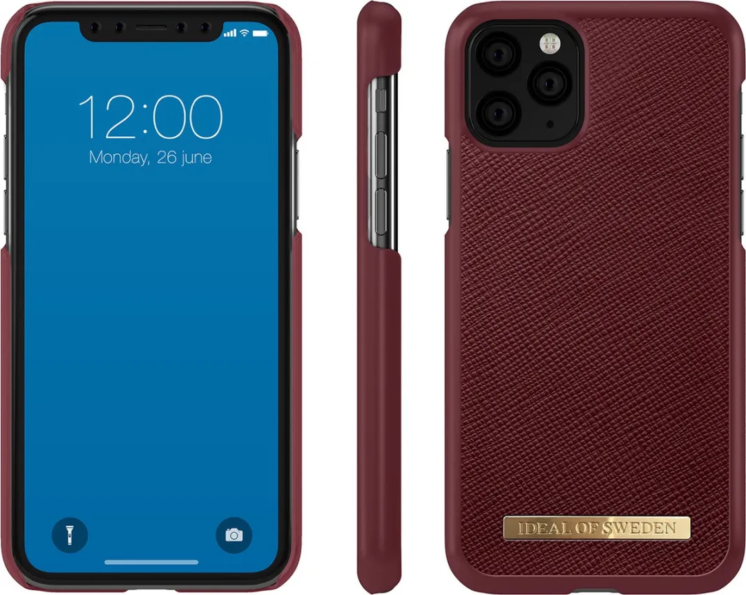 iDeal of Sweden iPhone 11 Pro Hoesje Saffiano - Rood - afbeelding 4 van 6