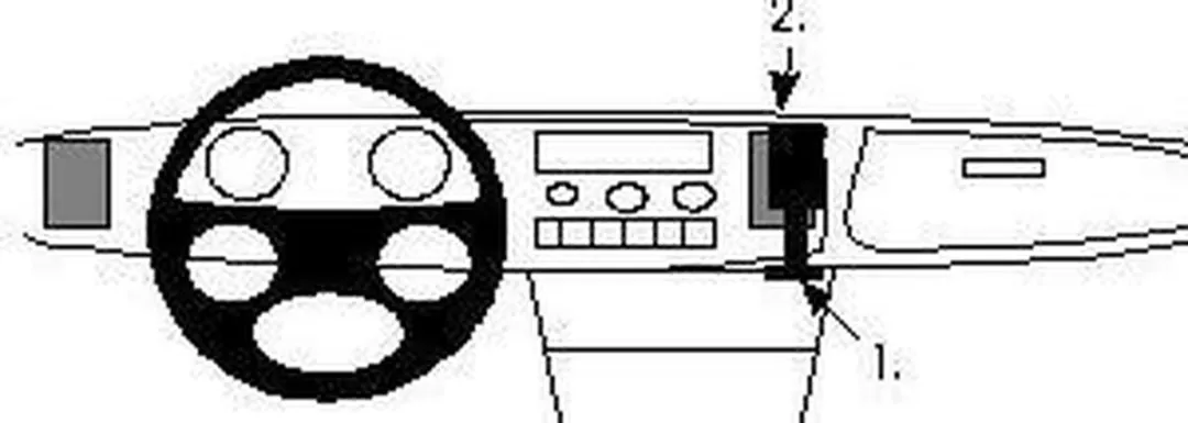 Brodit ProClip Saab 900 Center Mount 851850