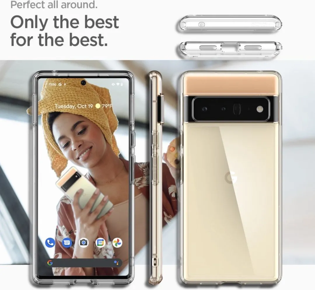 Spigen Ultra Hybrid ACS03457 Hoesje - Google Pixel 6 Pro - Transparant