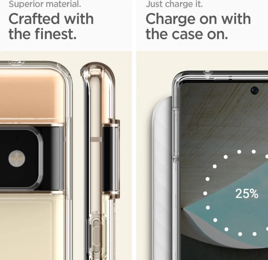 Spigen Ultra Hybrid ACS03457 Hoesje - Google Pixel 6 Pro - Transparant