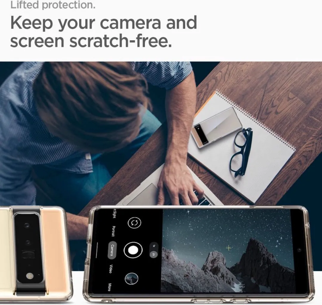 Spigen Ultra Hybrid ACS03457 Hoesje - Google Pixel 6 Pro - Transparant