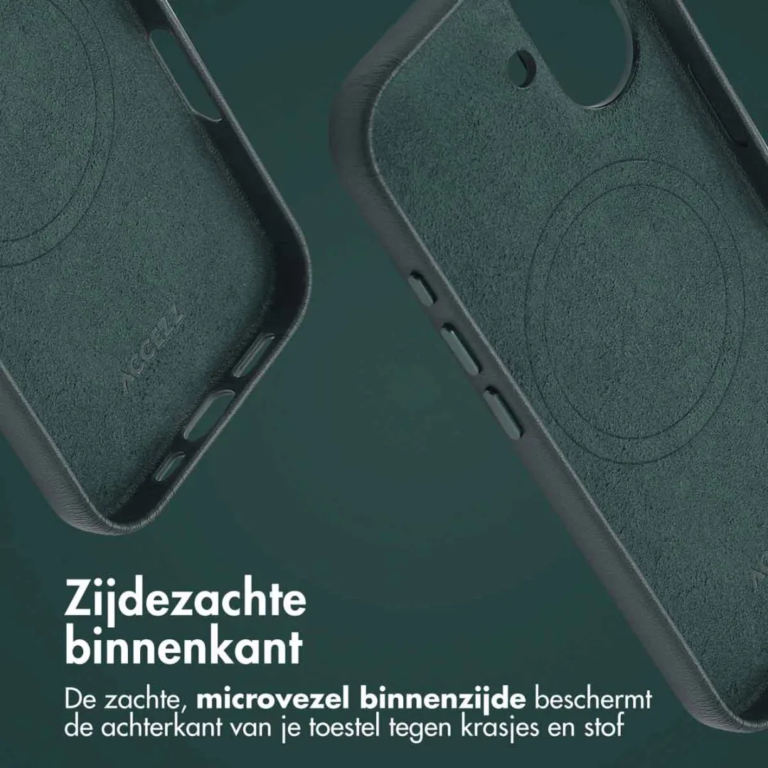 Accezz iPhone 16 MagSafe Hoesje - Cedar Green - 2 Pasjes