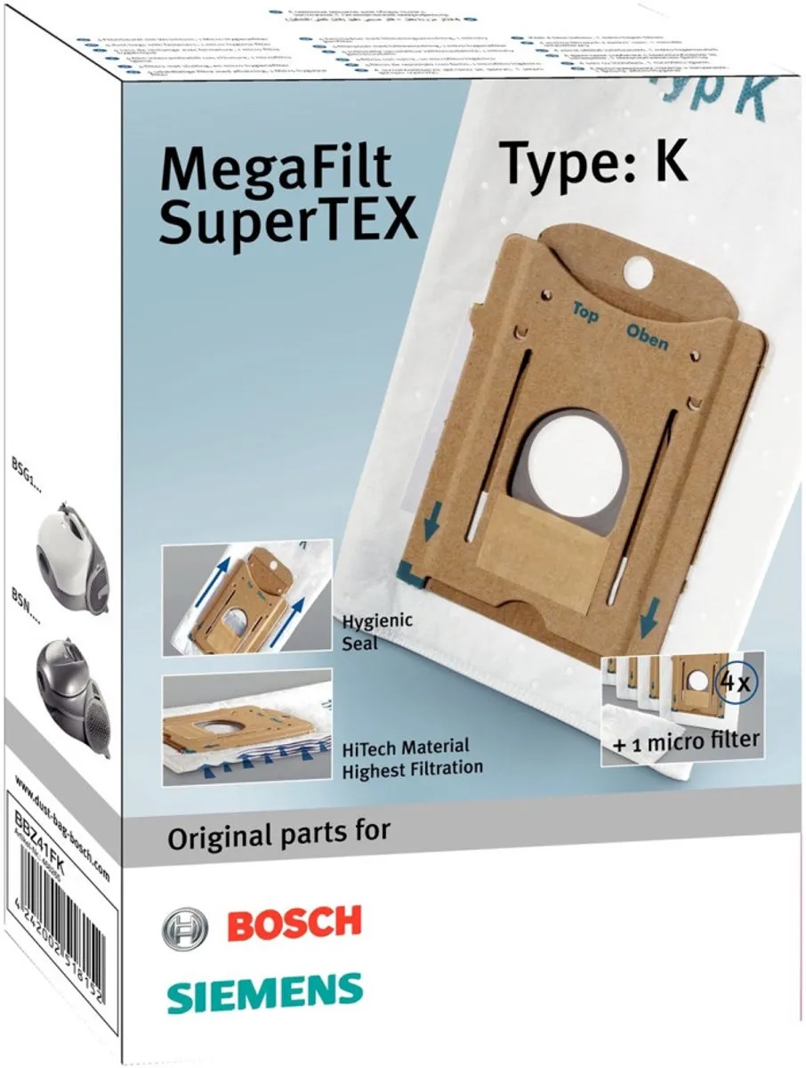 Bosch BBZ41FK Stofzakken - 24 Stuks (6x4) - o.a. Siemens
