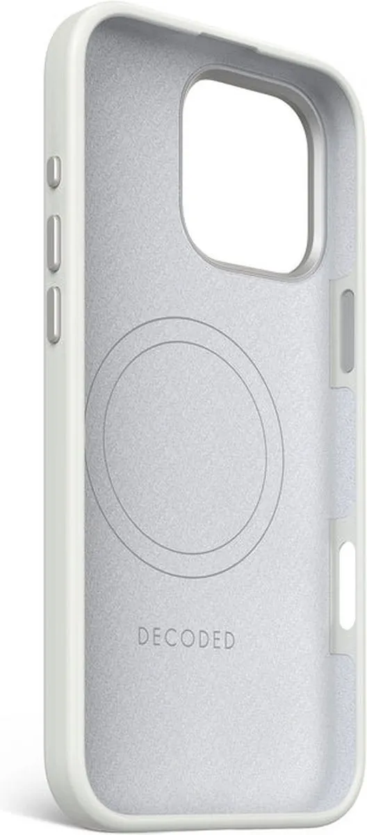 Decoded Siliconen Hoesje iPhone 16 Pro Max - Stone Grijs - Antibacterieel