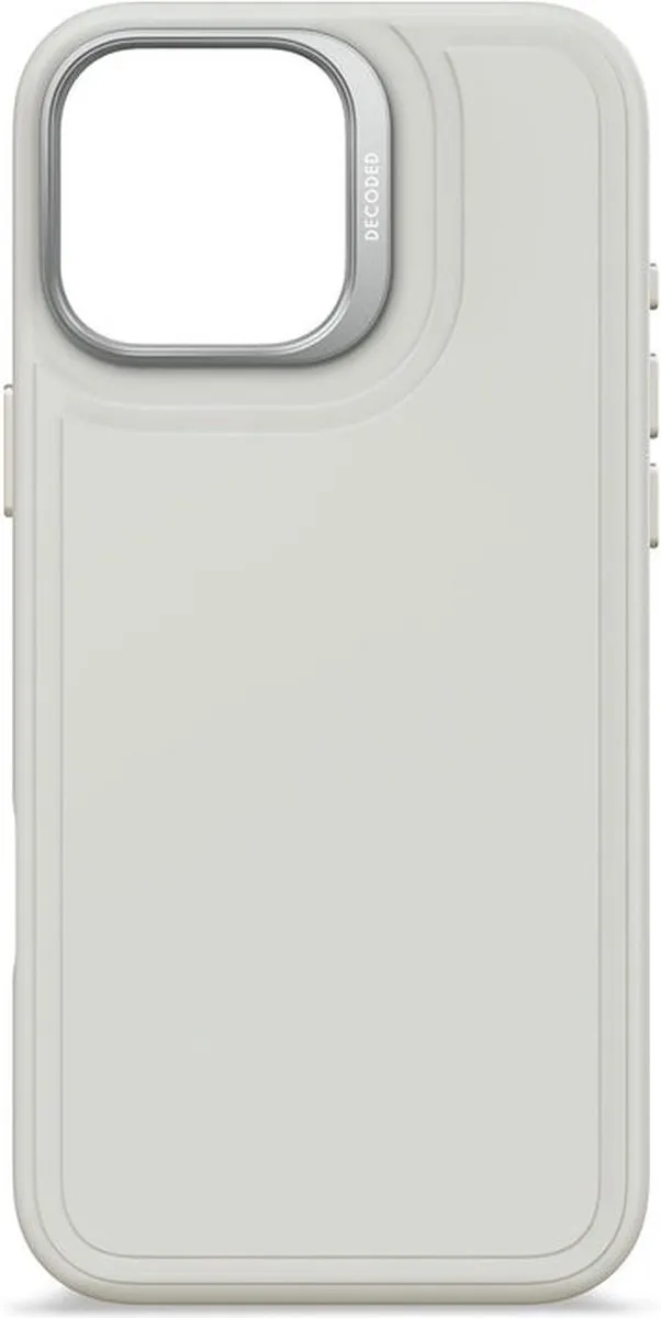 Decoded Siliconen Hoesje iPhone 16 Pro Max - Stone Grijs - Antibacterieel