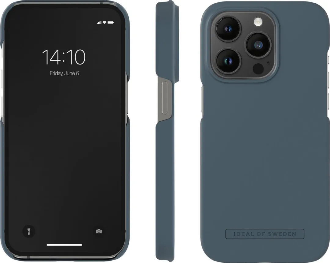 iDeal of Sweden iPhone 14 Pro Seamless Backcover - Midnight Blue - afbeelding 5 van 6