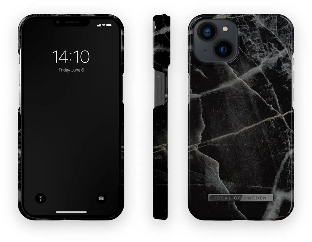 iDeal of Sweden iPhone 13/14 Black Thunder Marble MagSafe Hoesje - 4 Pasjes - afbeelding 5 van 6