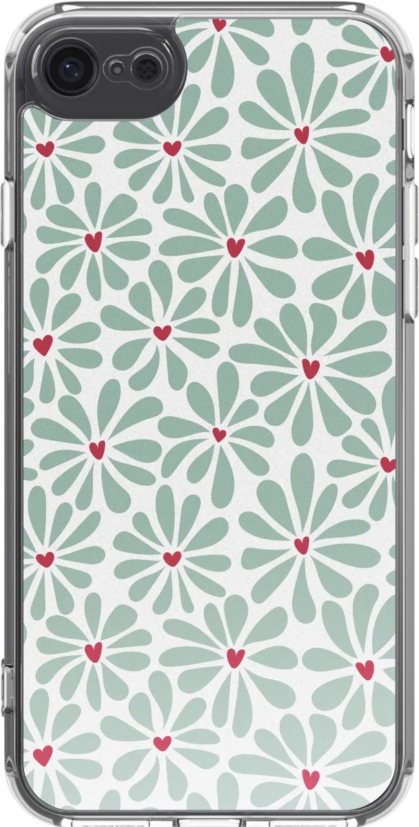 Imoshion Hoesje Apple iPhone 8/SE 2022 - Bloom Love Sage Green