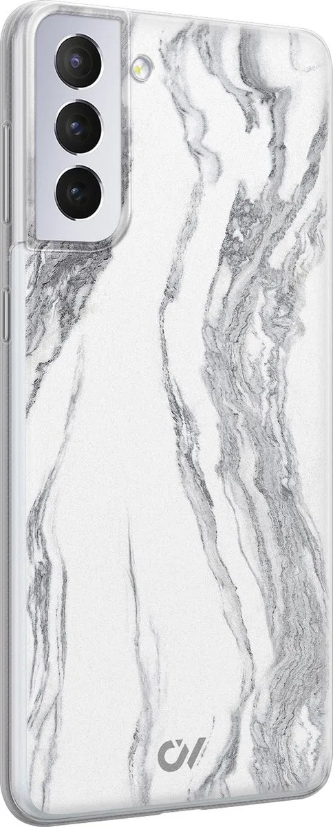Casevibes Samsung Galaxy S21 Hoesje S/S21/UV/032 - Marble Ivory