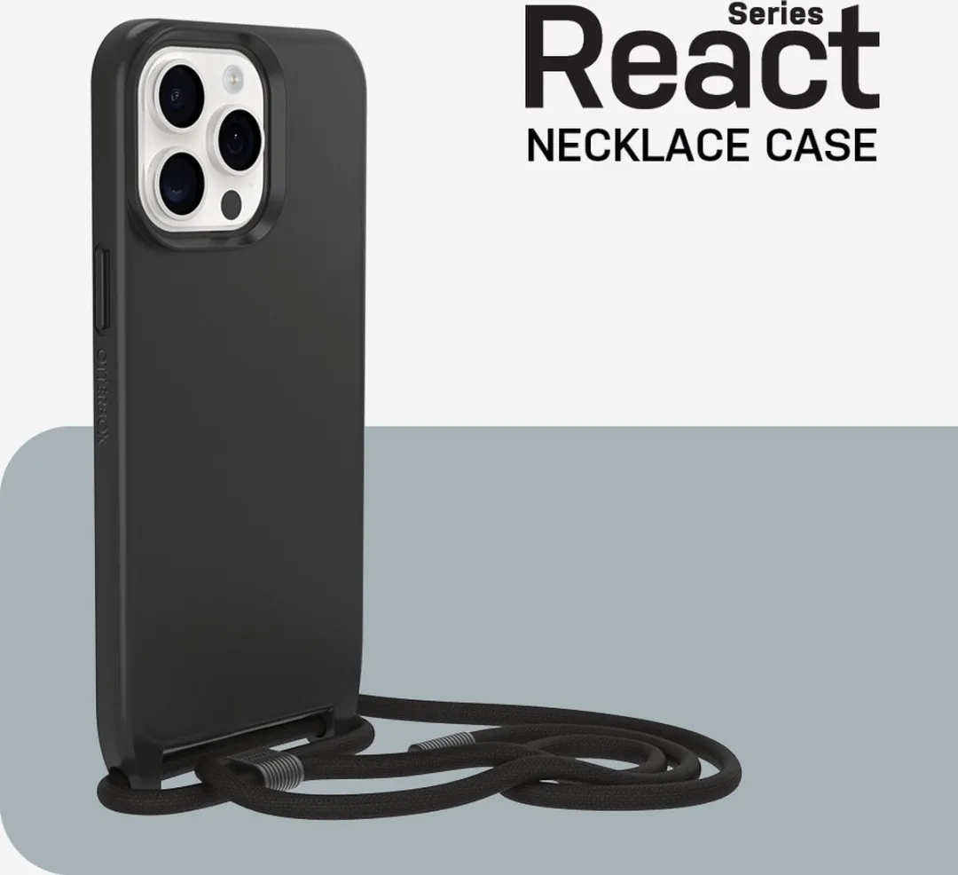 OtterBox React Necklace 77-93587 Hoesje - iPhone 15 Pro Max - Zwart
