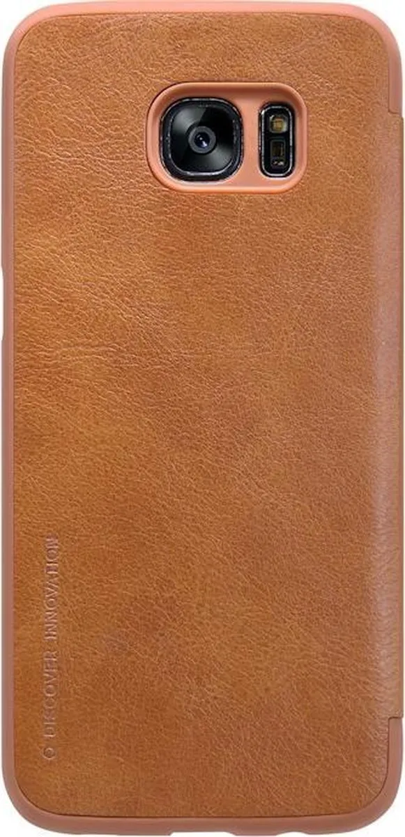 Nillkin Qin Book Cover Samsung Galaxy S7 Edge - Bruin - afbeelding 3 van 6
